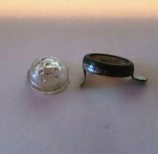 Original Marx Trains Dimpled Headlight Lens & Bezel Canadian Pacific & Mercury