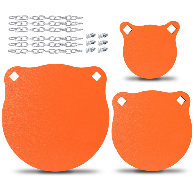 Talustool Ar500 Steel Shooting Targets Combo 1/2 Thick 4 6 8 Laser-Cut Metal
