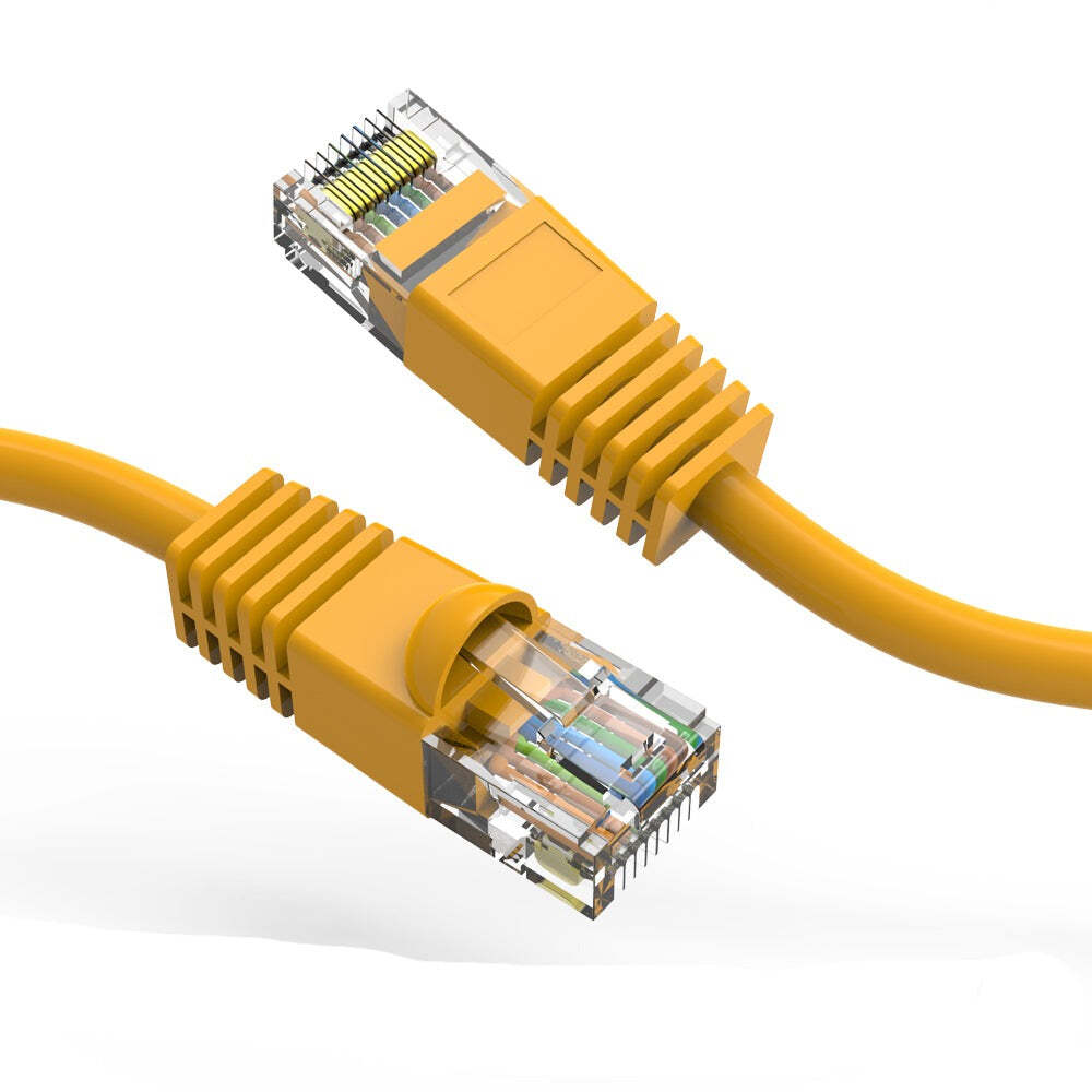 1Ft CAT6 UTP Ethernet Network Booted Cable Yellow