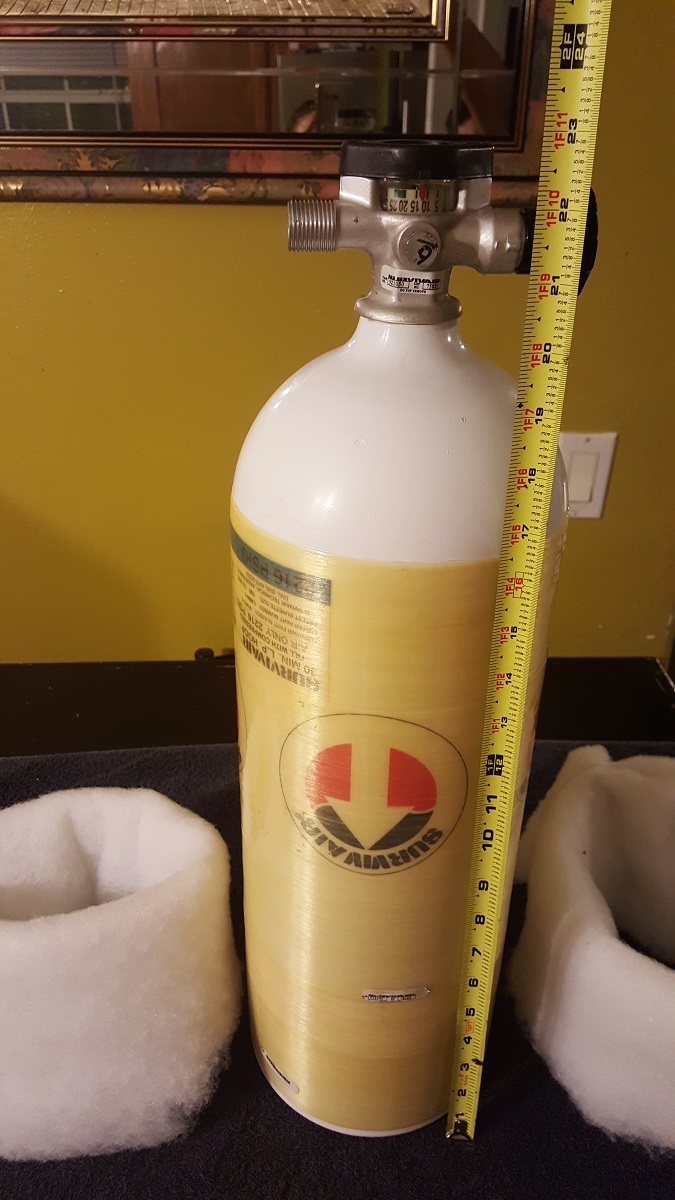 SURVIVAIR  Air CYLINDER HOOP-WRAPPED FIBERGLASS 30MIN  L.P.