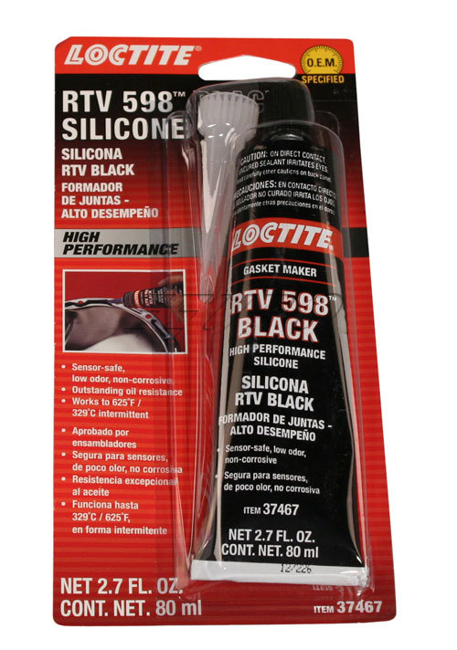 Loctite 37467 RTV Silicone- HP- Black (598)
