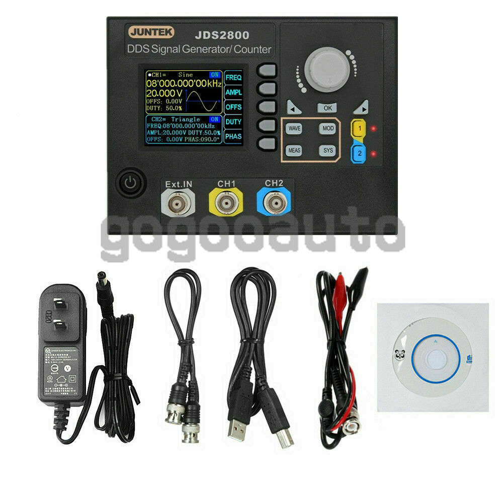 JDS2800 Dual-channel DDS Signal Generator Arbitrary Waveform Generator 2.4" TFT