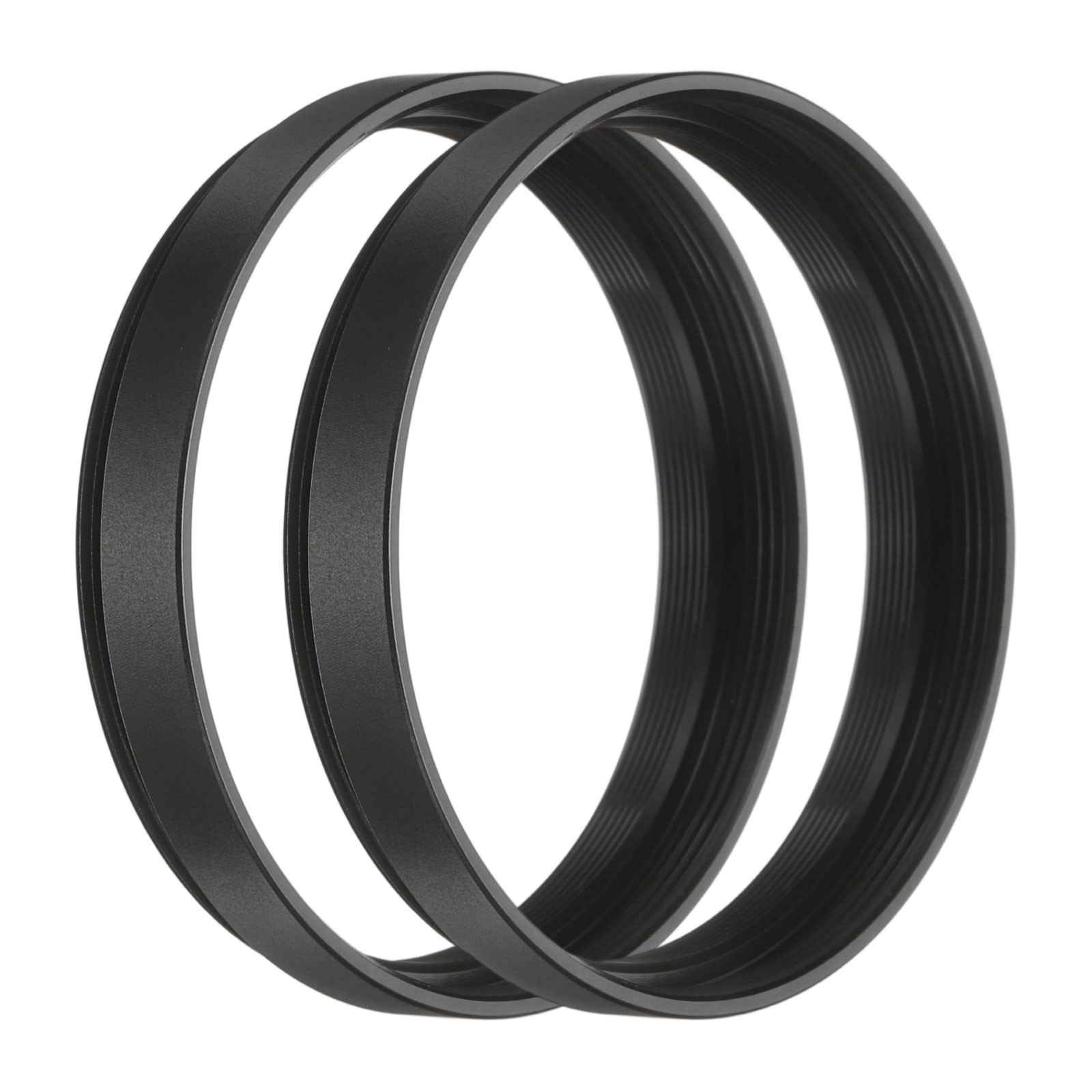 2Pcs 5mm M42 Lens Adapter Ring Extension Tube for Camera and Eyepiece, Black