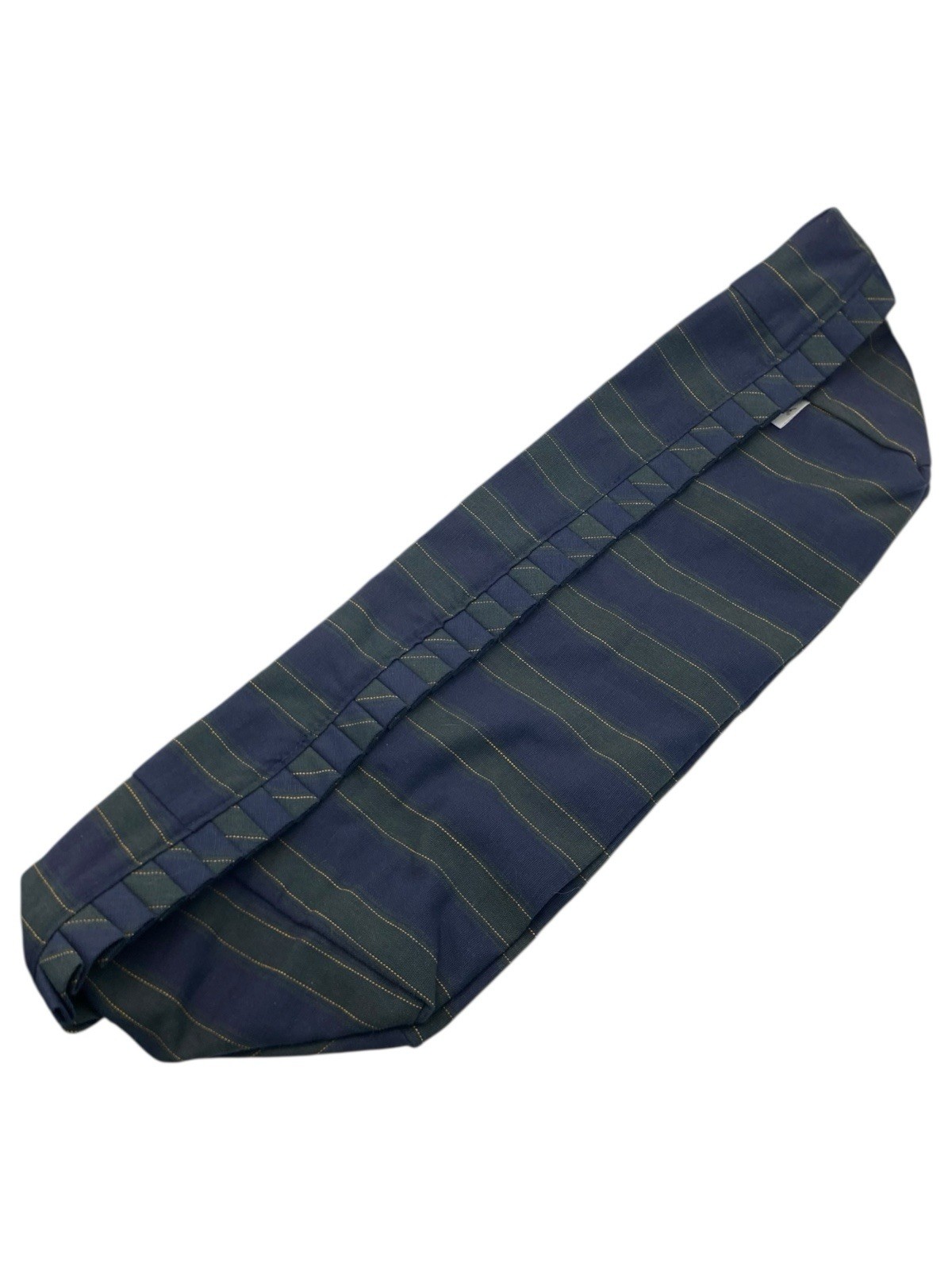 Longaberger Collectors Club Liner Navy Green Pleated Trim Membership 2nd Basket