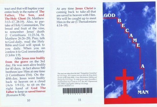 10 God Became A Man Pamphlets