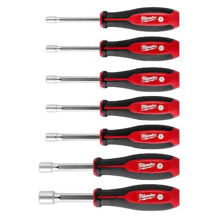 Milwaukee Tool 48-22-2548 Nut Driver Set,Pp Handle,7 Pcs