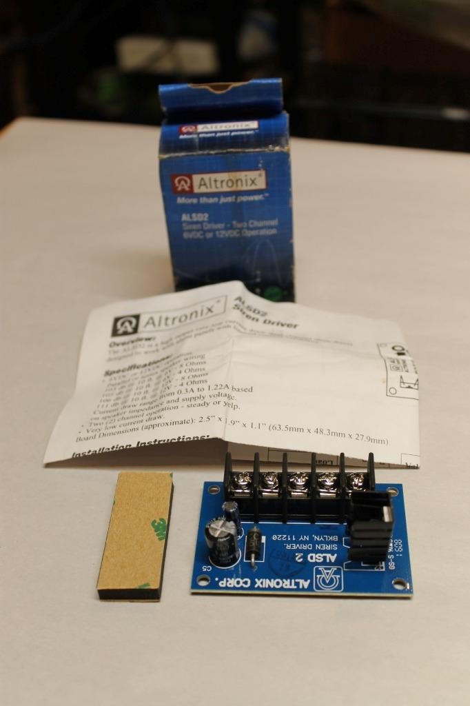 Altronix ALSD2 Siren Driver Two Channel 6/12VD 103-111 dB NEW ^