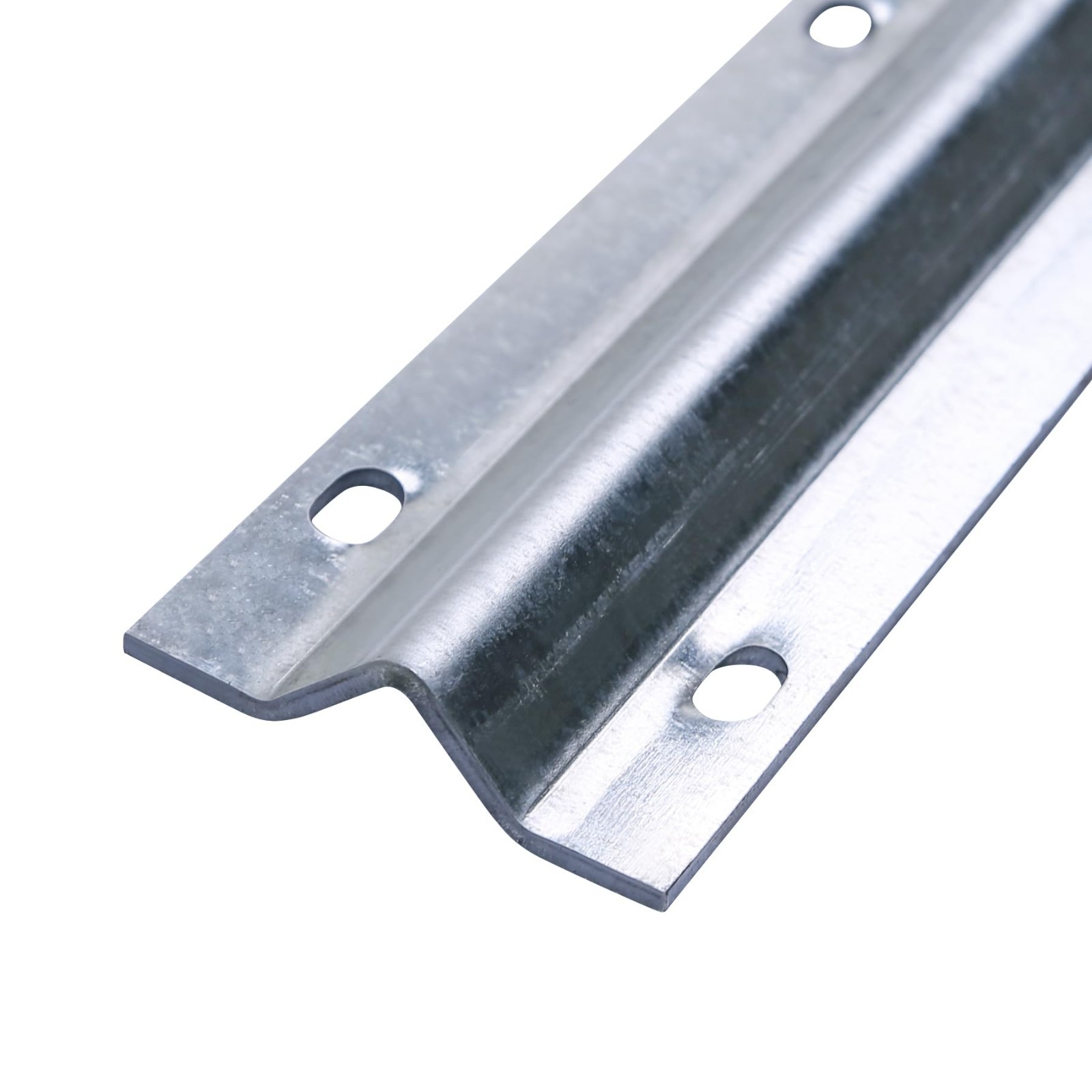 12FT Galvanized Inverted V Track Kit - 3pcs 4FT Sliding Gate Tracks & Hardware