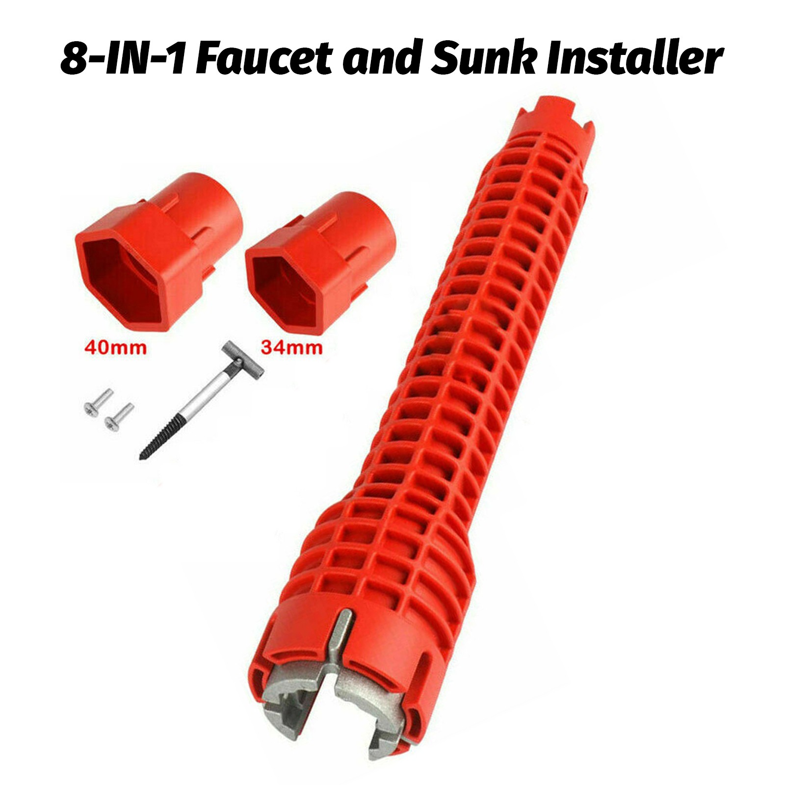8 in 1 Faucet and Sink Installer Multi Tool Plumbing Repair Removal Tool USA SYA