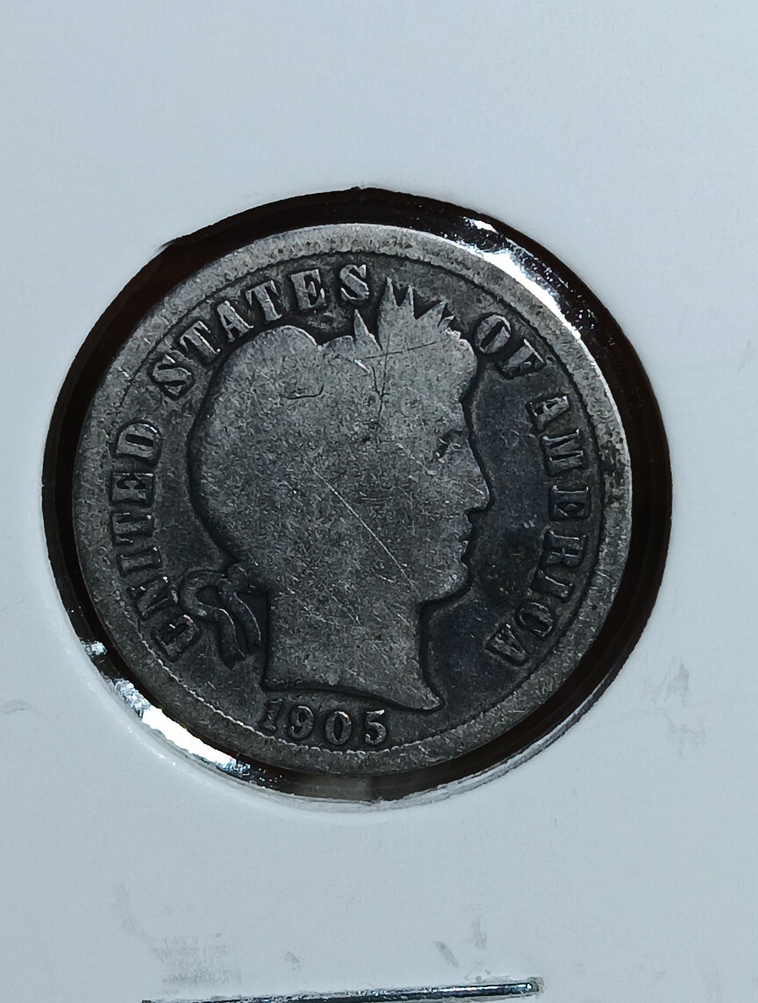 1905 S Barber 90% Silver Dime from San Francisco Mint Item F12Q7