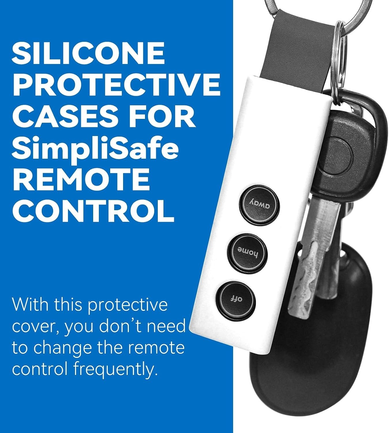 Protective Silicone Sleeve for SimpliSafe KeyFob - Soft Touch & Vibrant Colors
