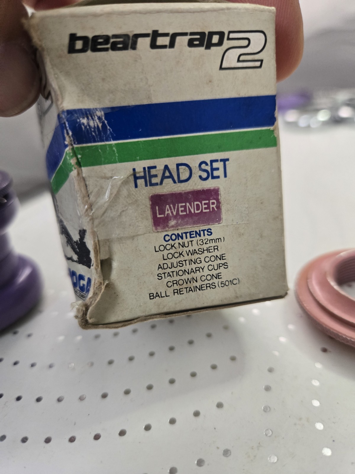 Nos 80s Tioga Bear Trap 2 Lavender Headset