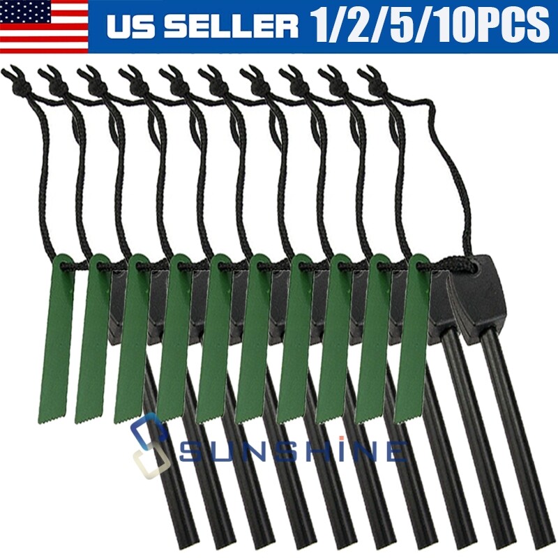 Outdoor Survival Fire Starter Camping Flint Fire Stick Striker Flint Ferro Rod