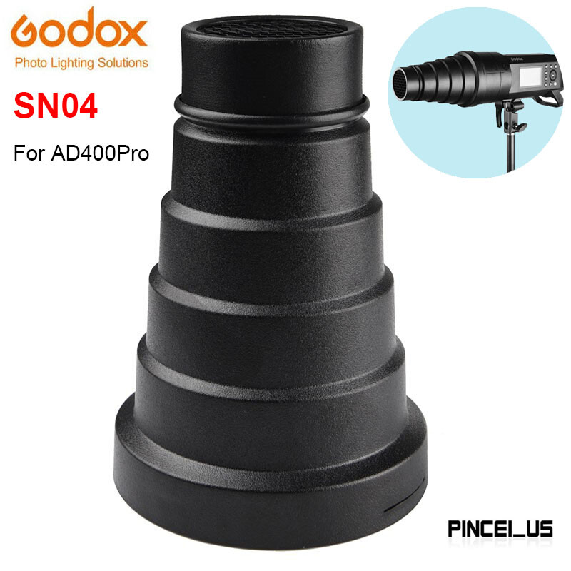 Godox SN04 (SN-04) Snoot With Honeycomb Grid For Godox AD400Pro Flash Light