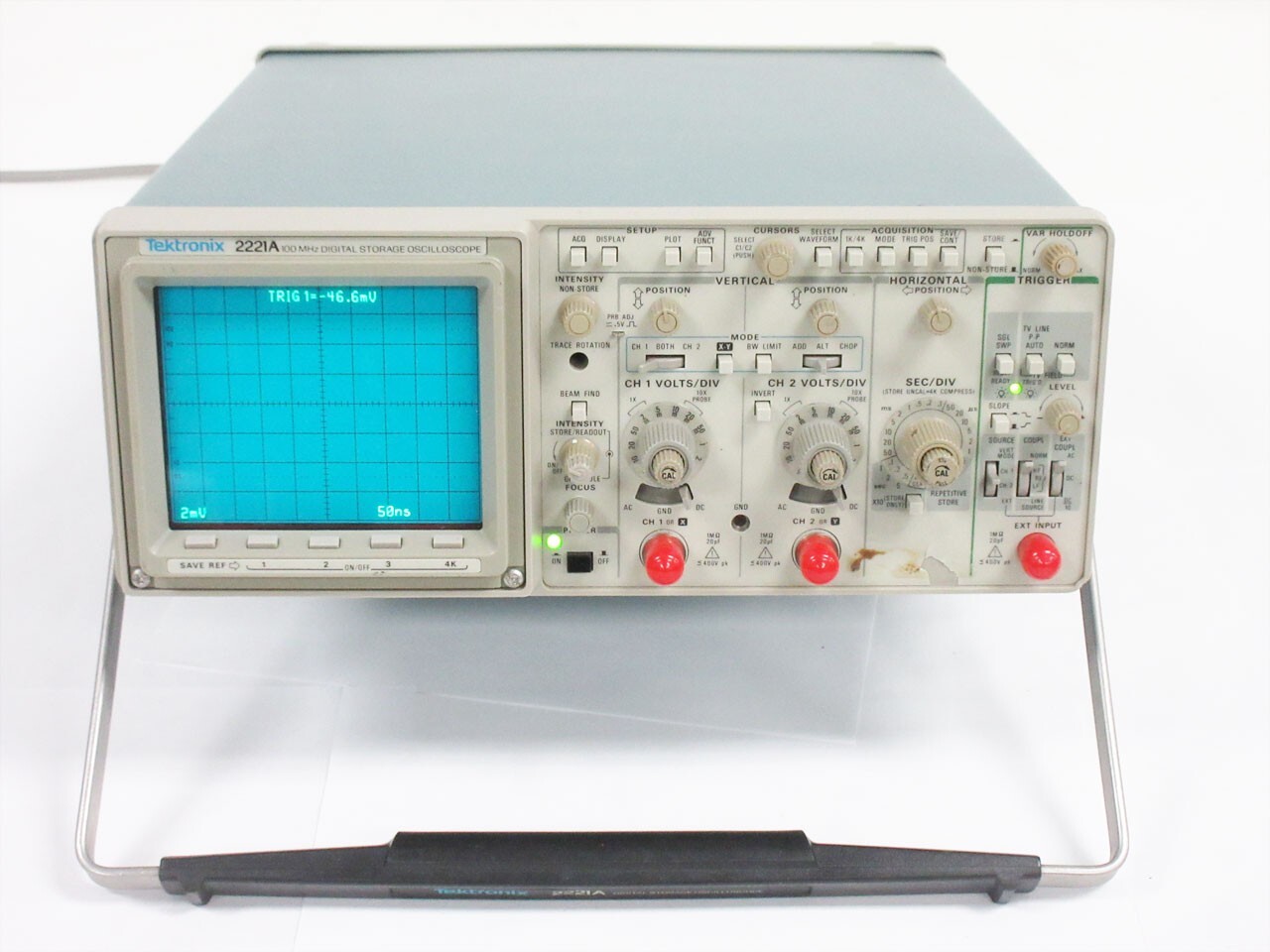 TEKTRONIX 2221A DIGITAL STORAGE OSCILLOSCOPE 100 MHZ 2 CHANNEL - PARTS