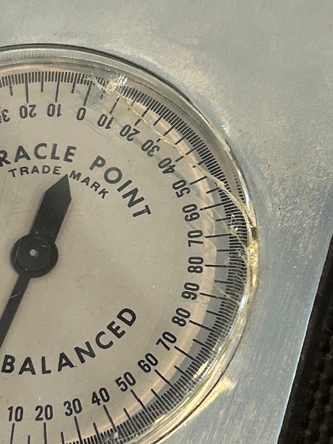 Vintage Miracle Point Magnetic Base Protractor