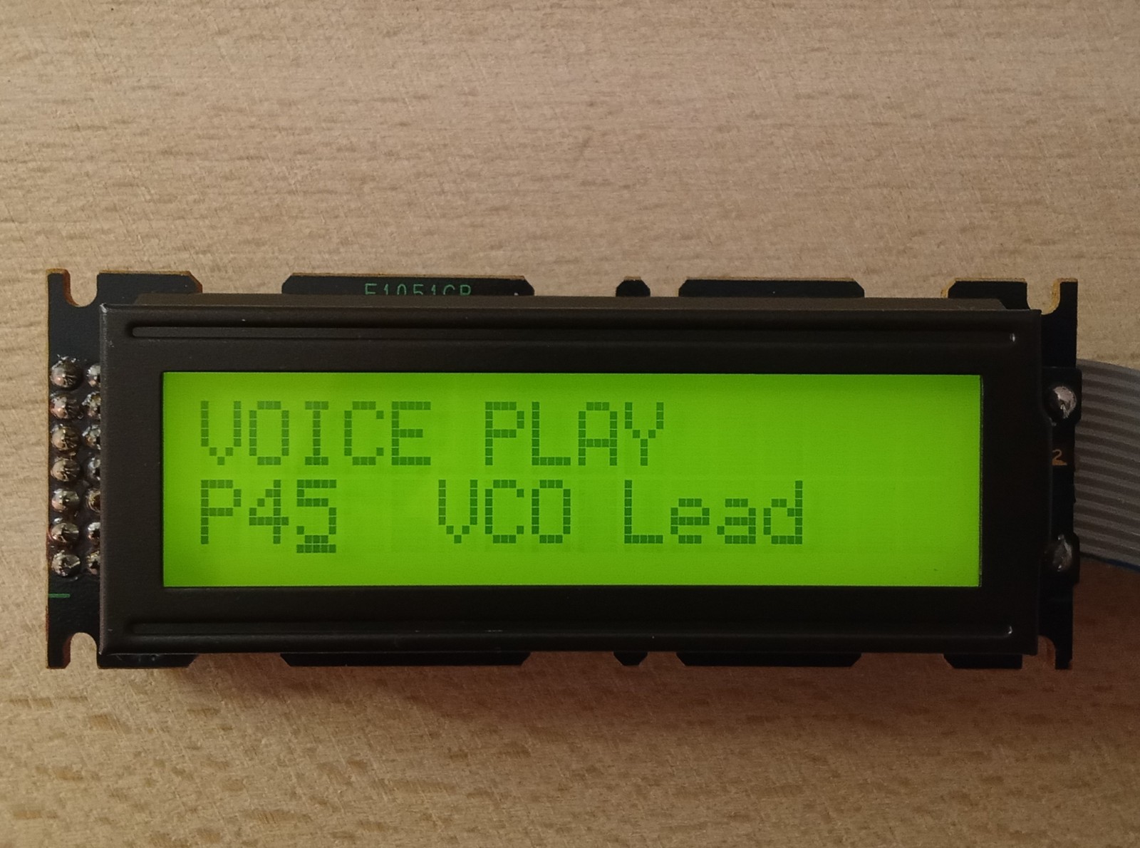 Yamaha TG55 - Original Display