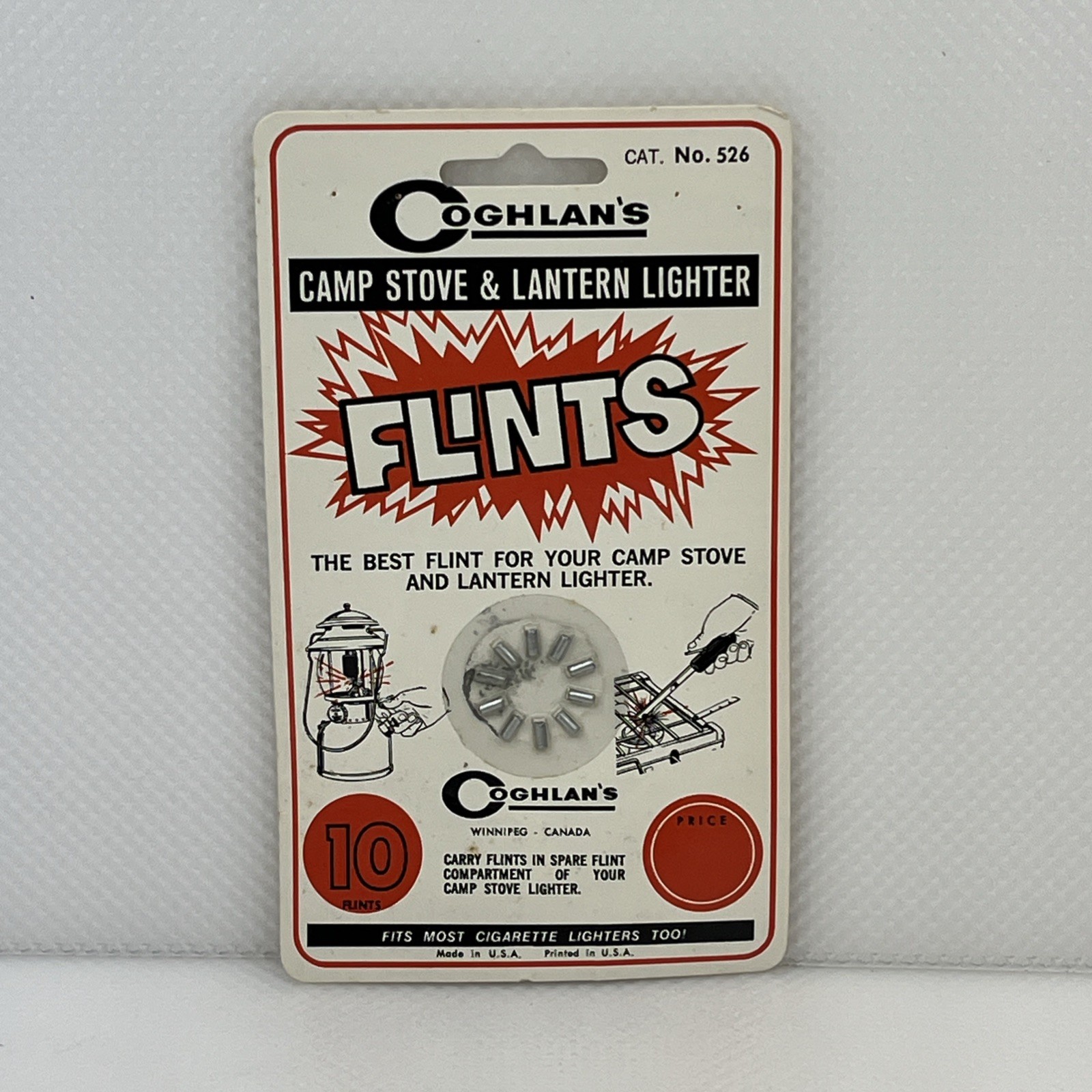 Coghlan's Replacement Flints (10 Count) Camp Stove Lantern Lighter