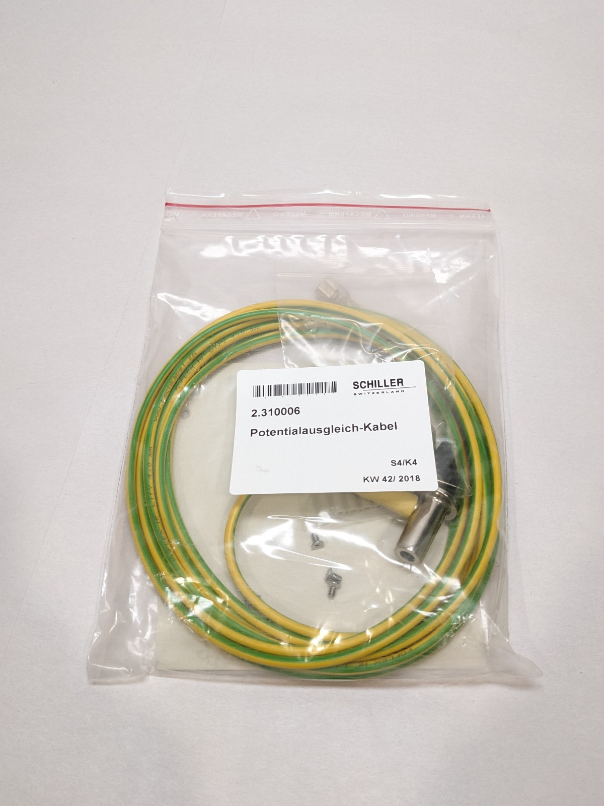 Schiller 2.310006 Potential Equalization Equipotential Bonding Cable Kit