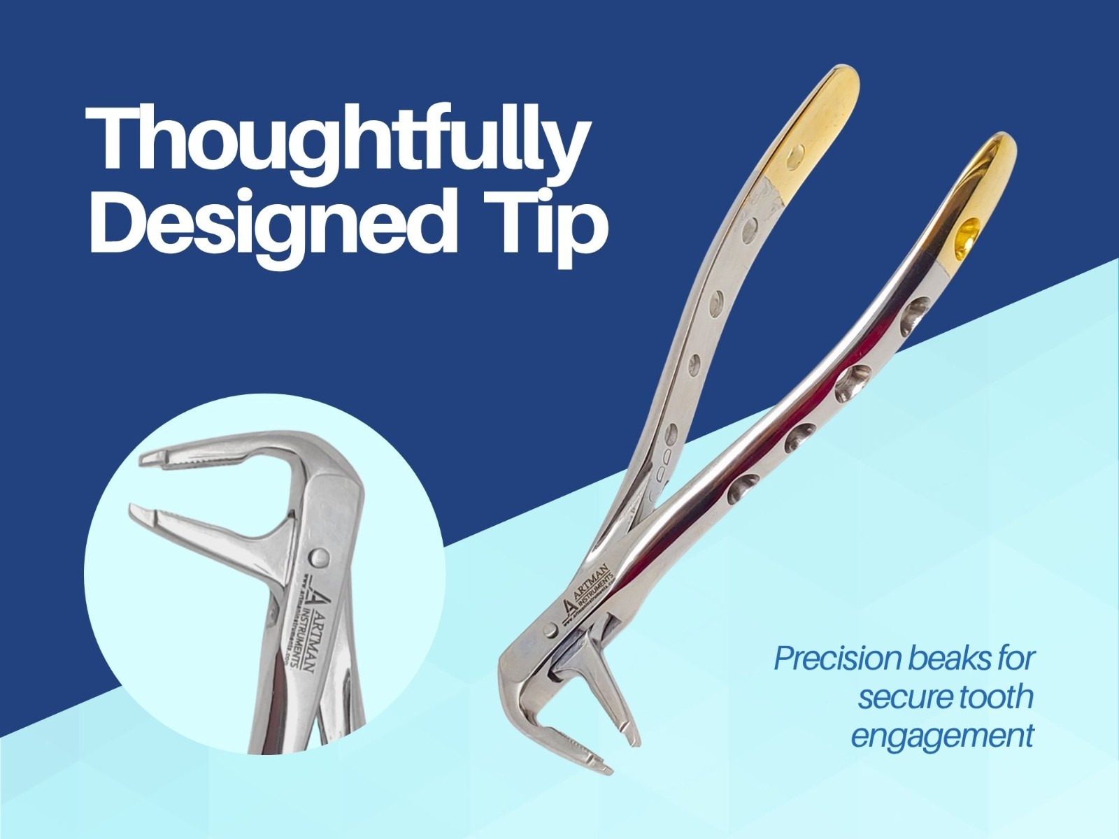 Artman Instruments P-2 Stainless Steel Atraumatic Extraction Forceps