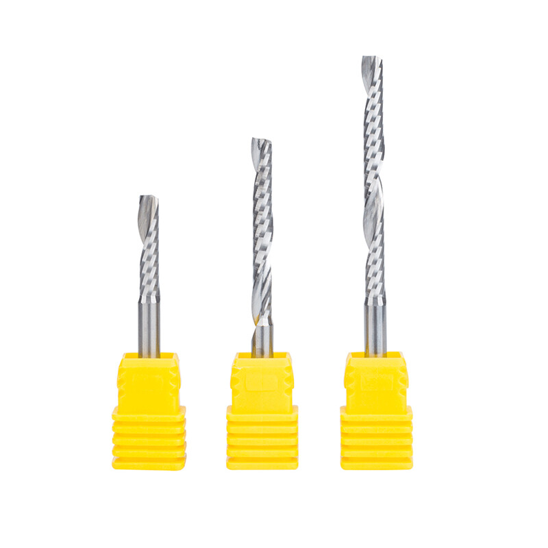 4mm Solid Carbide Single Flute Spiral Router Bit End Mill CNC Cutter MDF Acrylic
