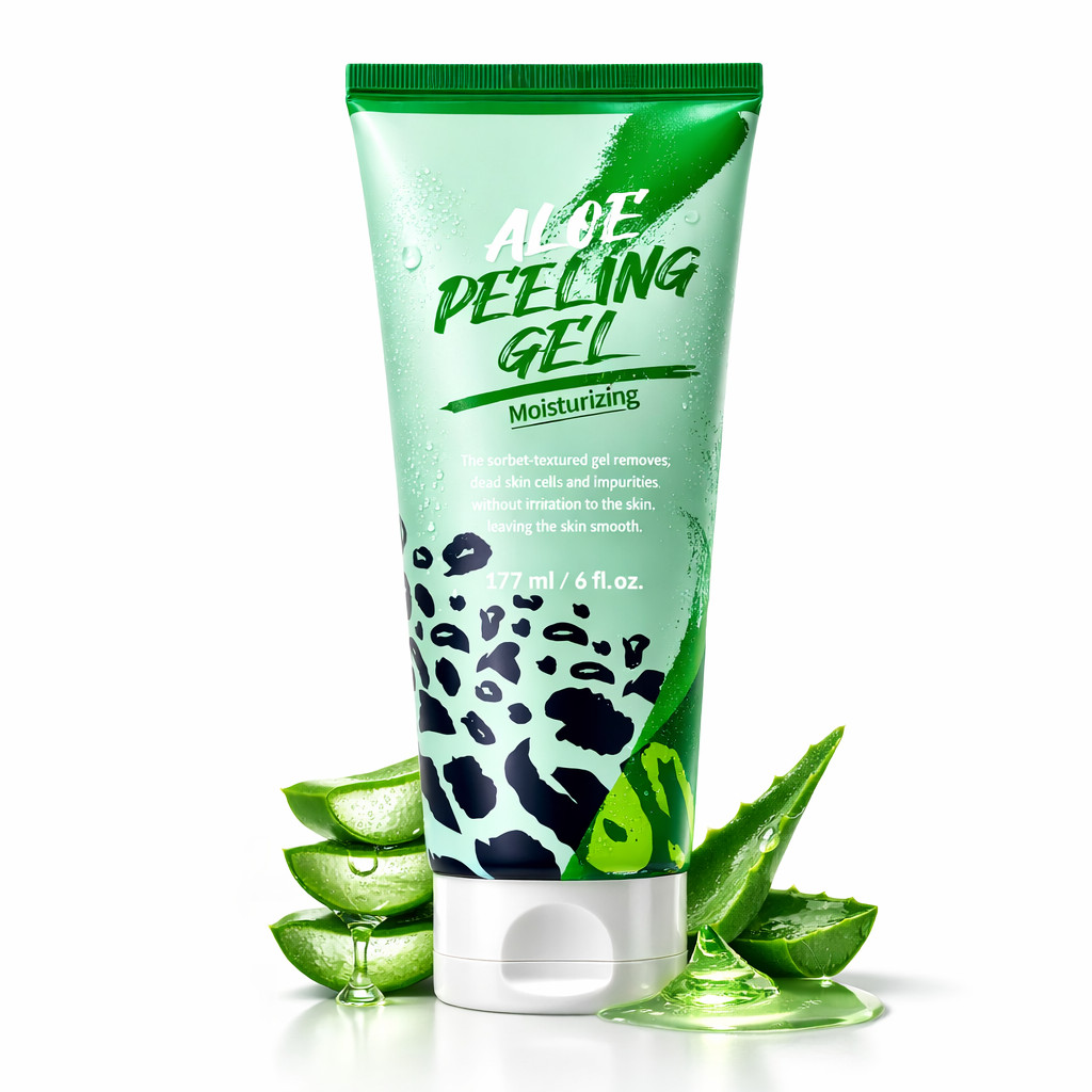 AWAKIIN Aloe Peeling Gel 177ml Gentle Exfoliating Face Scrub Hydrating Soothing