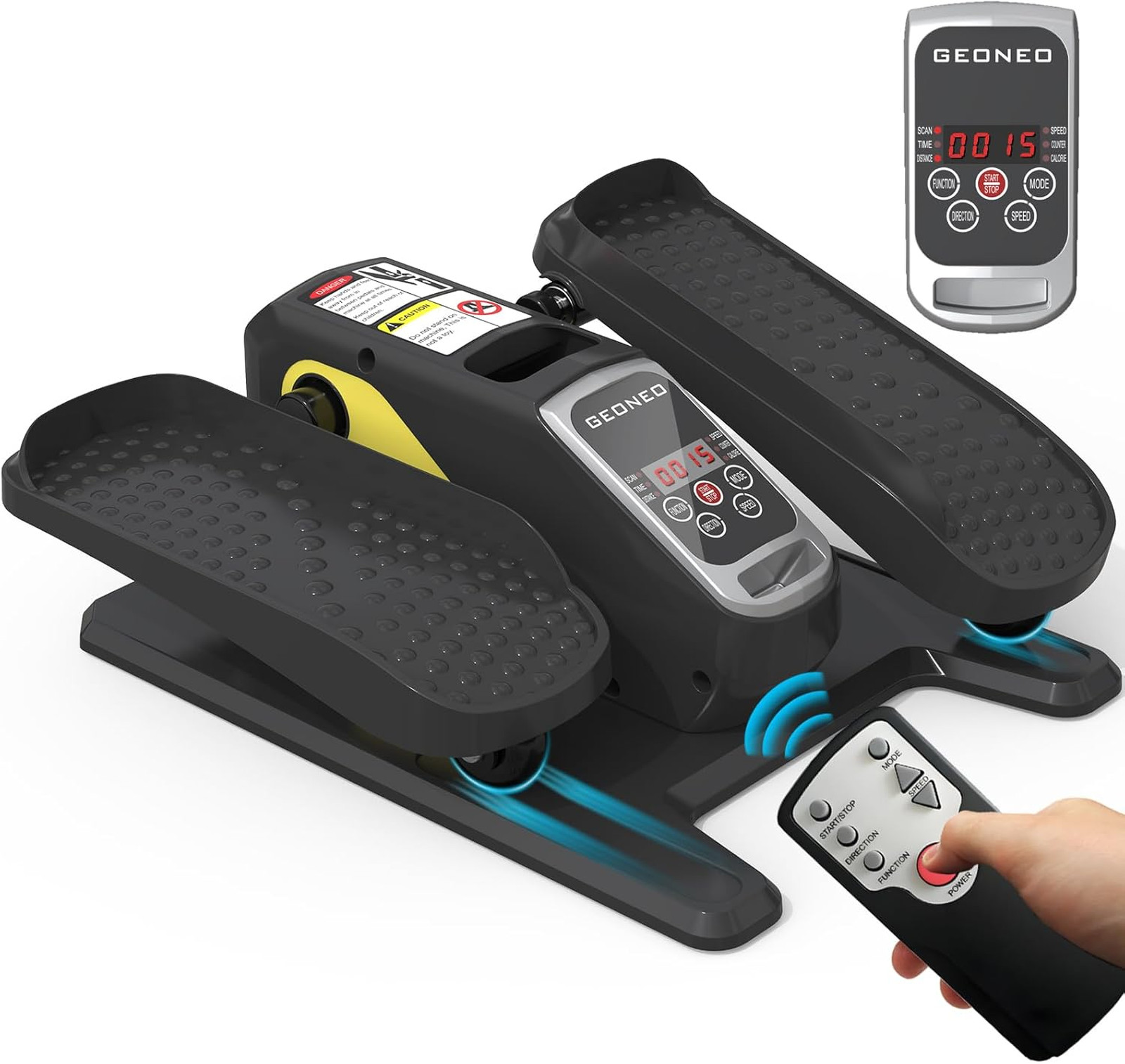Electric Under Desk Elliptical Machine with LCD Display 12 Speed Remote Control