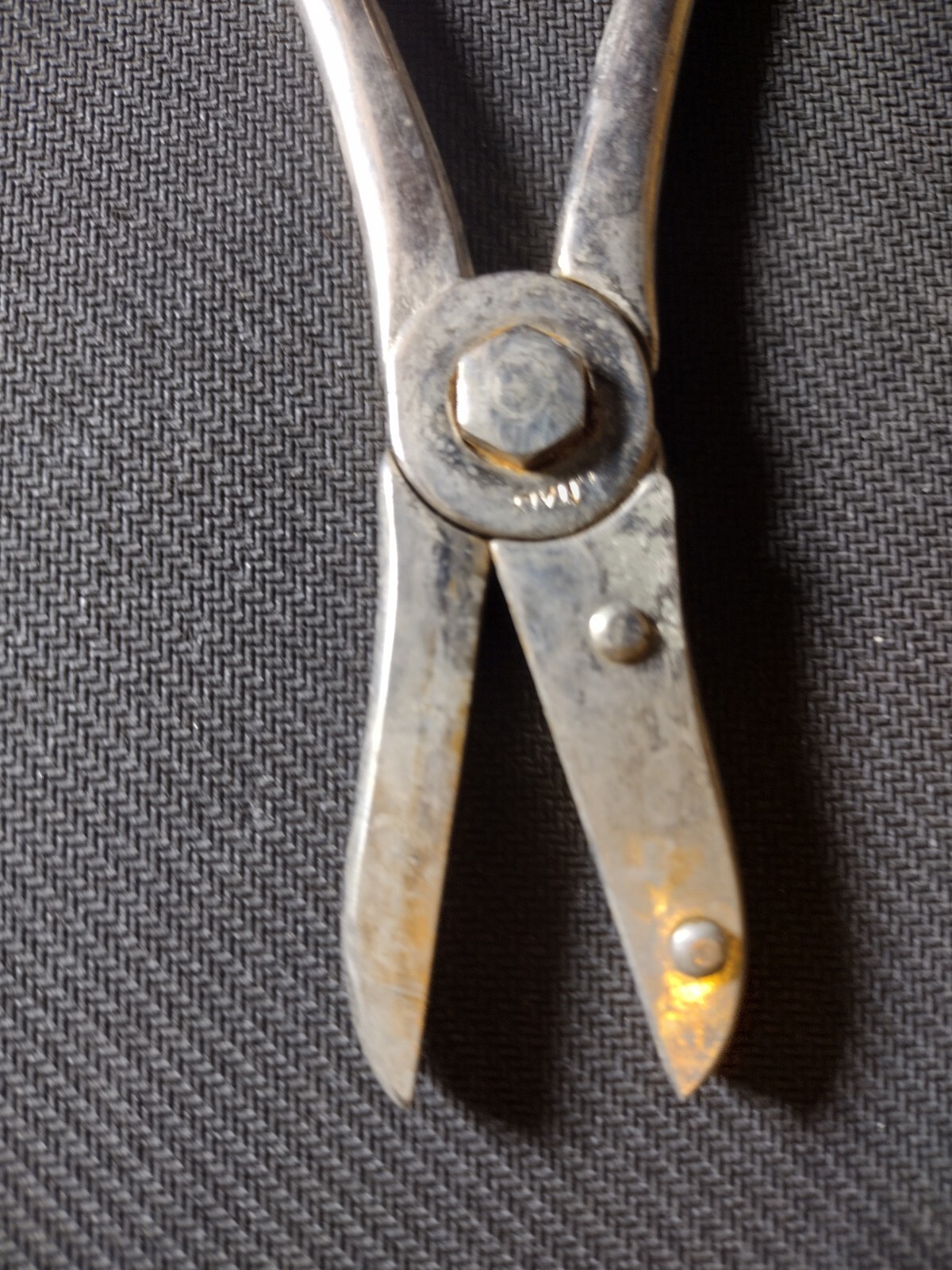 Vintage Made in Italy Grape Shears / Scissors Silver Plated