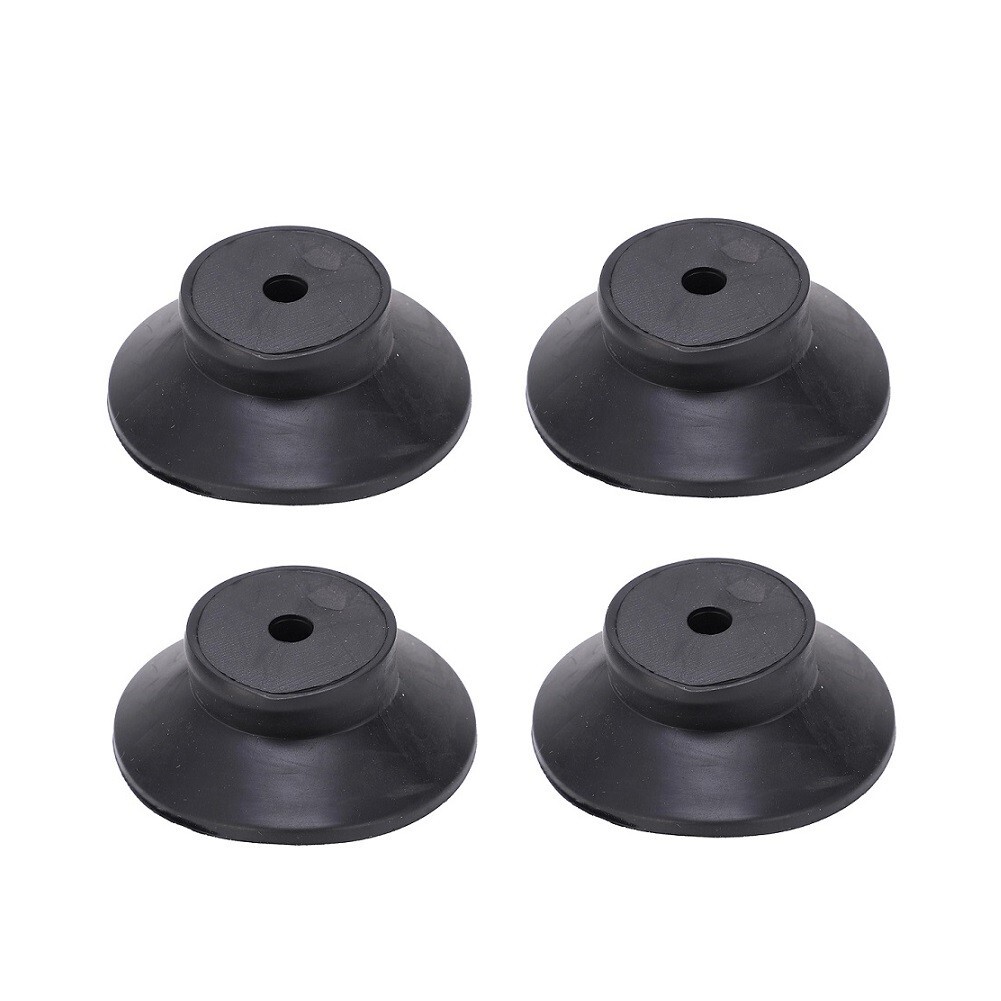 Stable 4pcs Black Rubber Foot Pads for Air Compressor Replacement