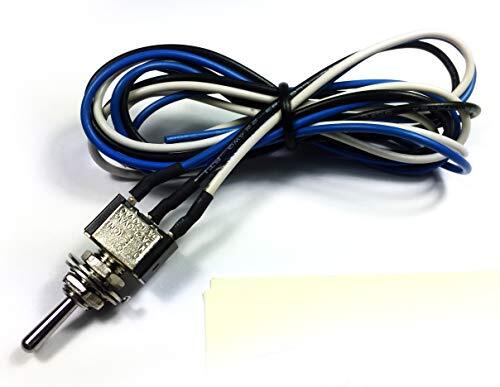 Wired Toggle Switch, SPDT Center Off, 1 Position Latched, 1 Position Momentary