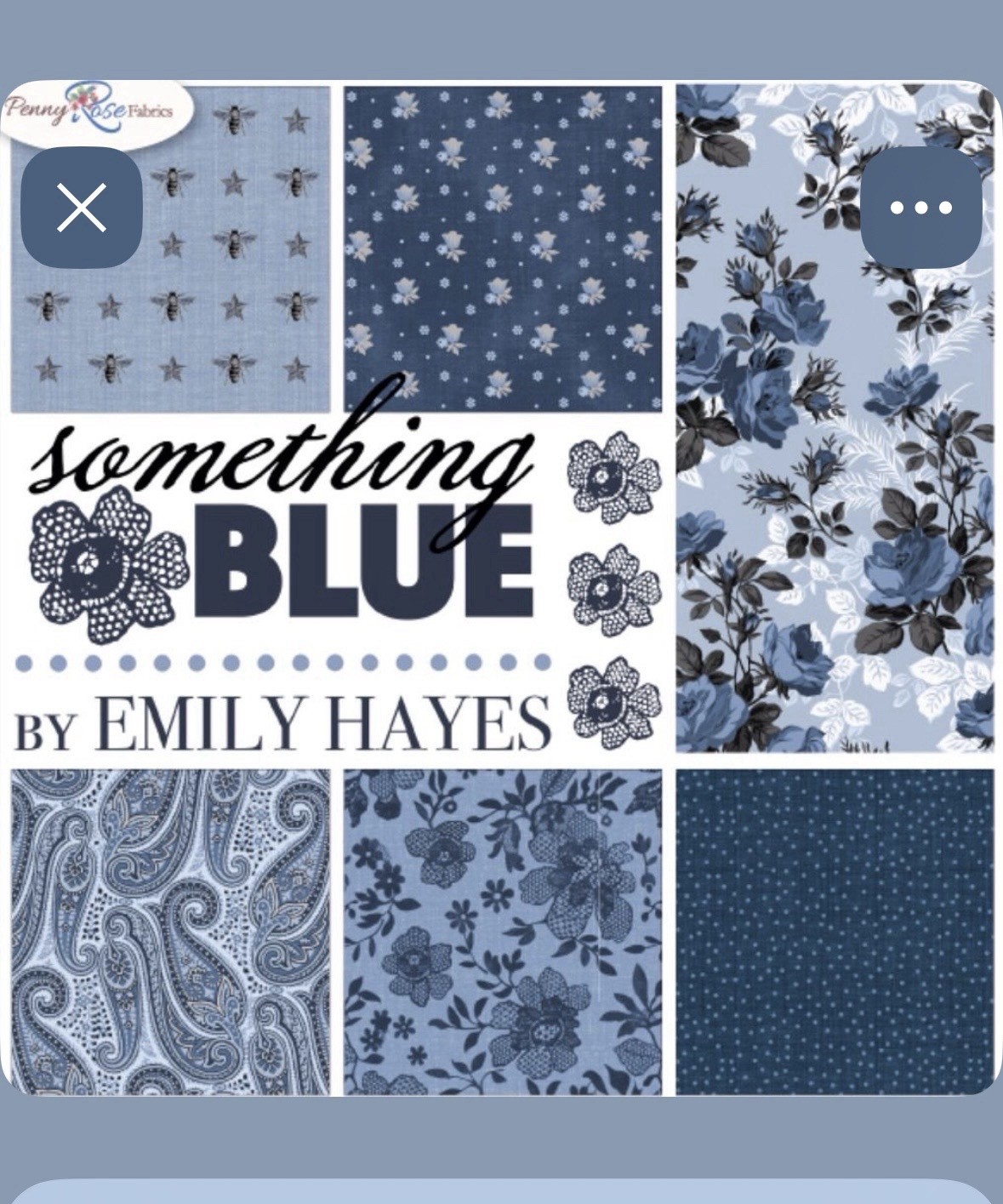 “Something Blue” Nine-Half Yards By Emily Hayes For Penny Rose Fabrics
