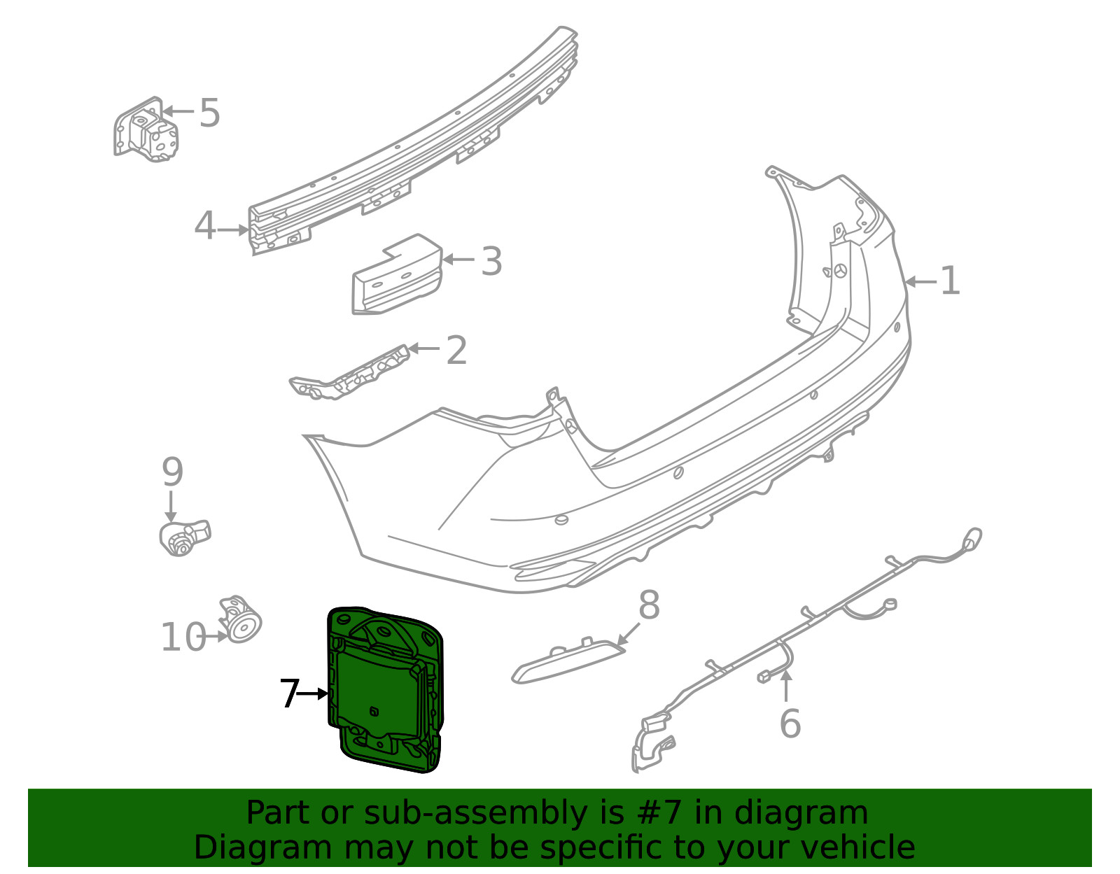 Genuine Nissan Blind Spot Detection System Warning Sensor 284K0-5EA1A