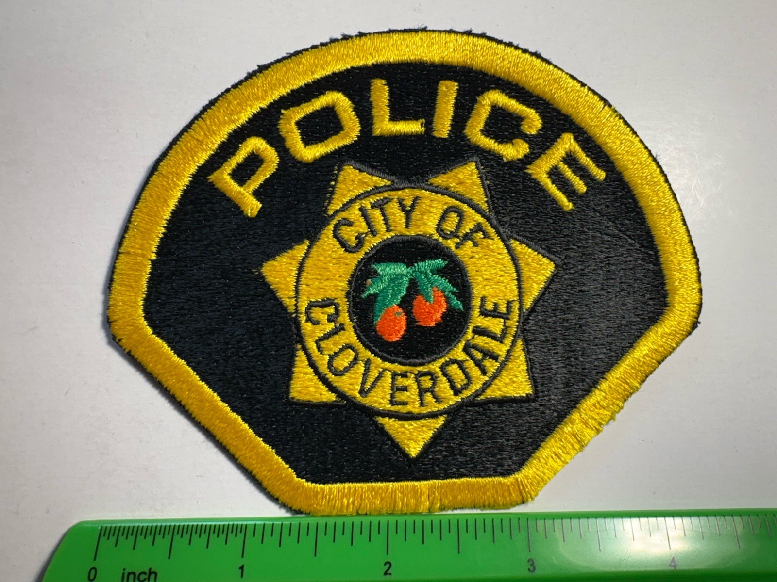 Cloverdale California Police Patch