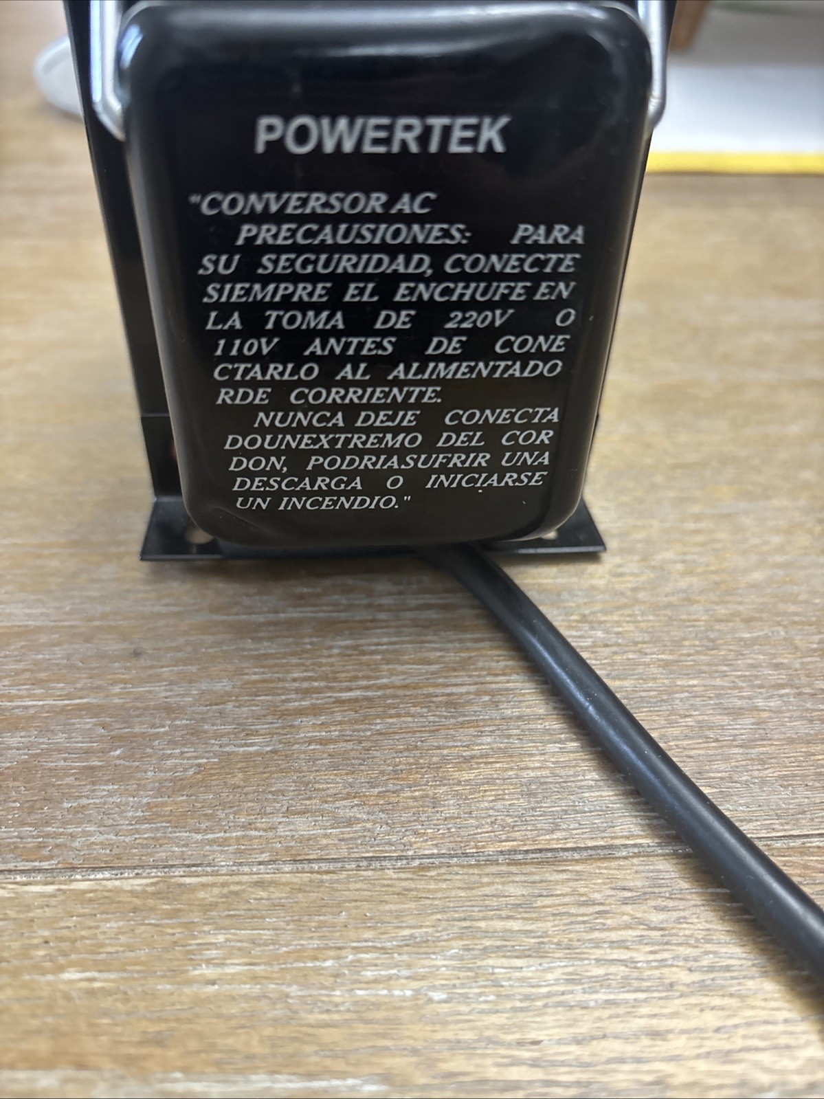 PORTABLE POWERTEK TRANSFORMER