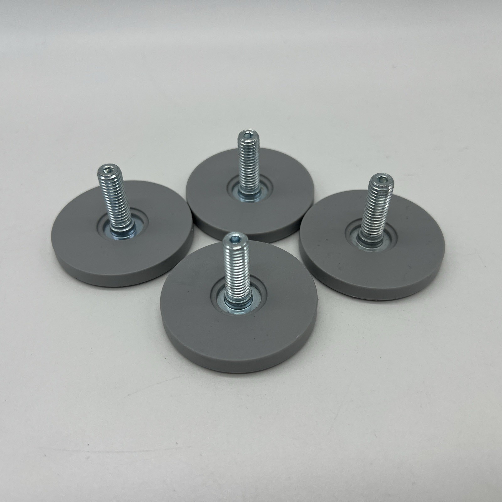 4x Ikea Besta 114947 115988 Round Feet Foot Adjustment Level Leveler Shelf New