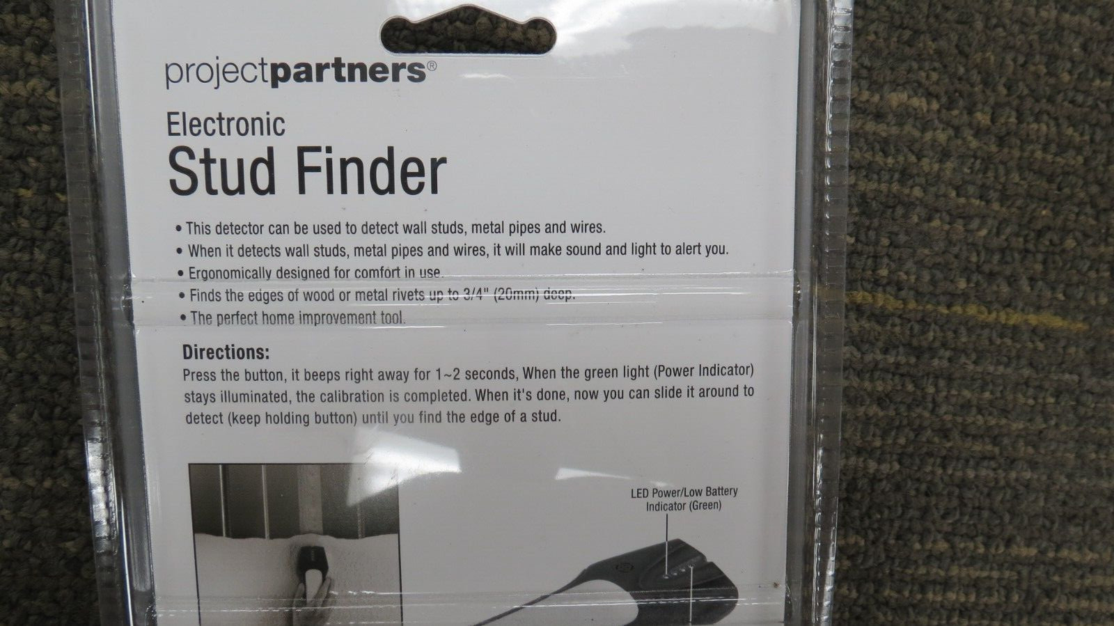 PROJECT PARTNERS 70798 ELECTRONIC STUD FINDER