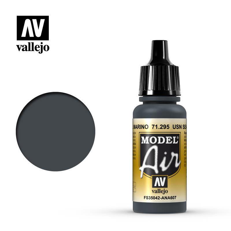 Vallejo 71295 Model Air USN Sea Blue Acrylic Paint 17ml - US