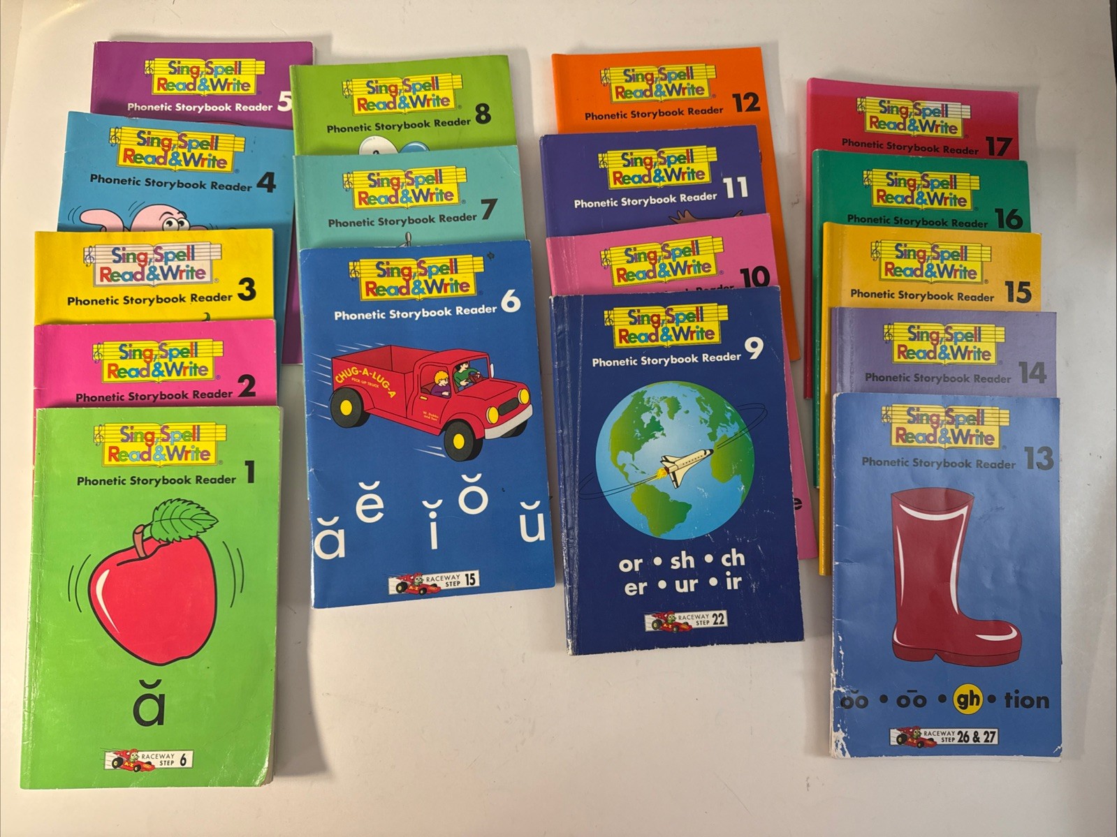 Sing, Spell, Read & Write- Level 1 Readers 1-17 SET, Water Damage‼️ & COVER WEAR