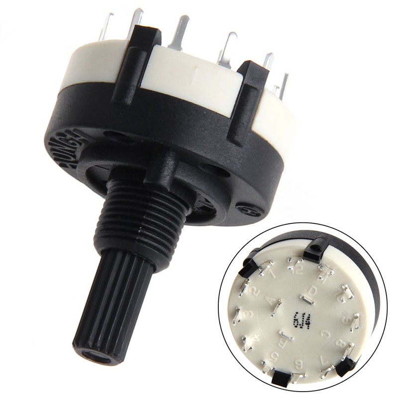 RS26 1 Poles Position 12 Selectable Band Rotary Channel Selector Switches