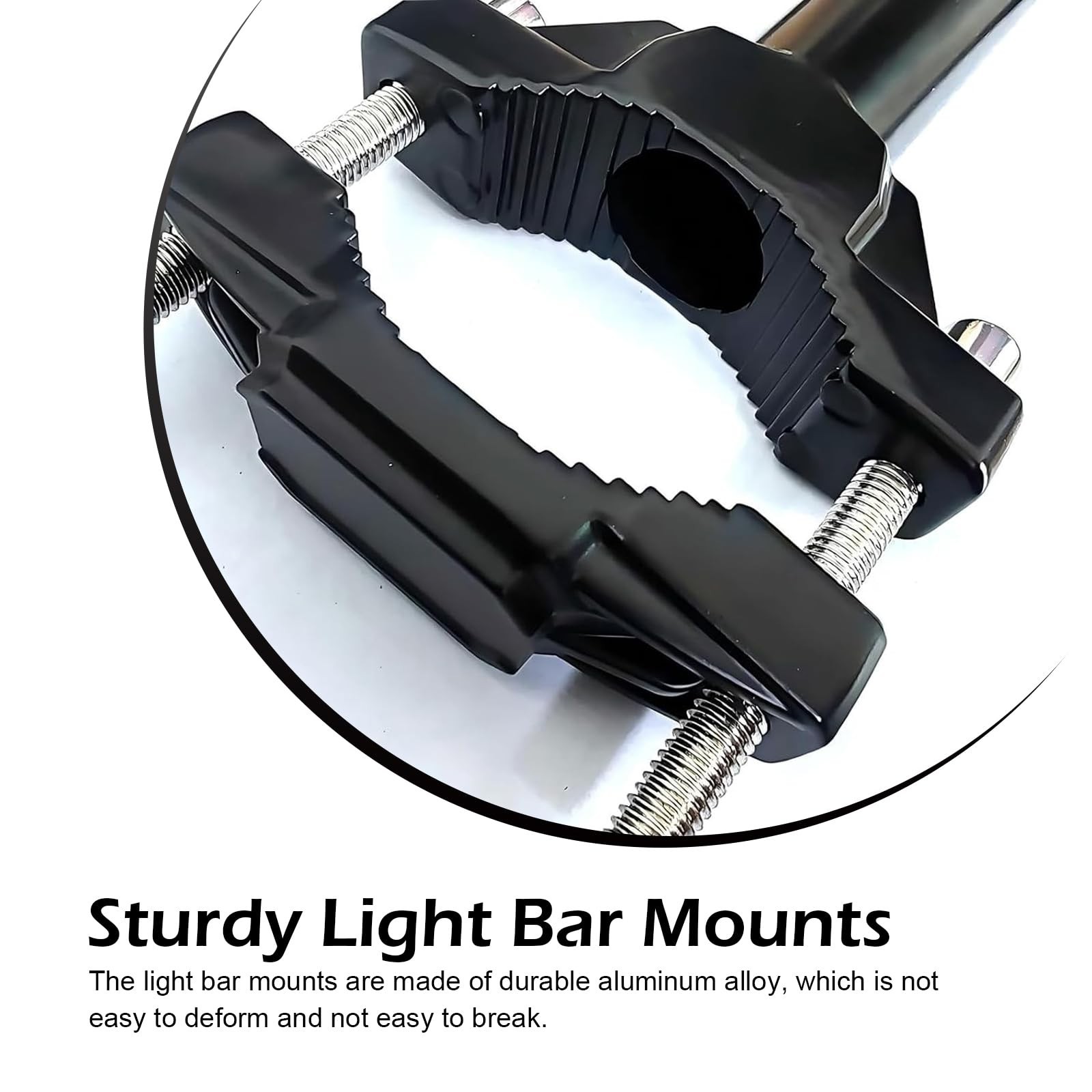 2 PCS Motorcycle Spotlight Mount Brackets, Front Aux Light Fork Mounts, Shock...