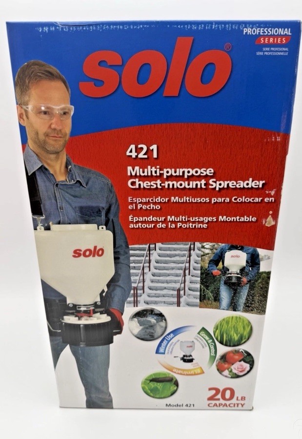 Solo 421-S Portable Spreader (20lb Capacity) Lawn & Garden 12ft Spread Width