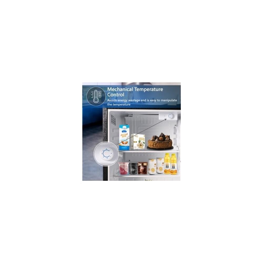 Pemberly Row 2.6 cu.ft. Stainless Compact Refrigerator with Reversible Door
