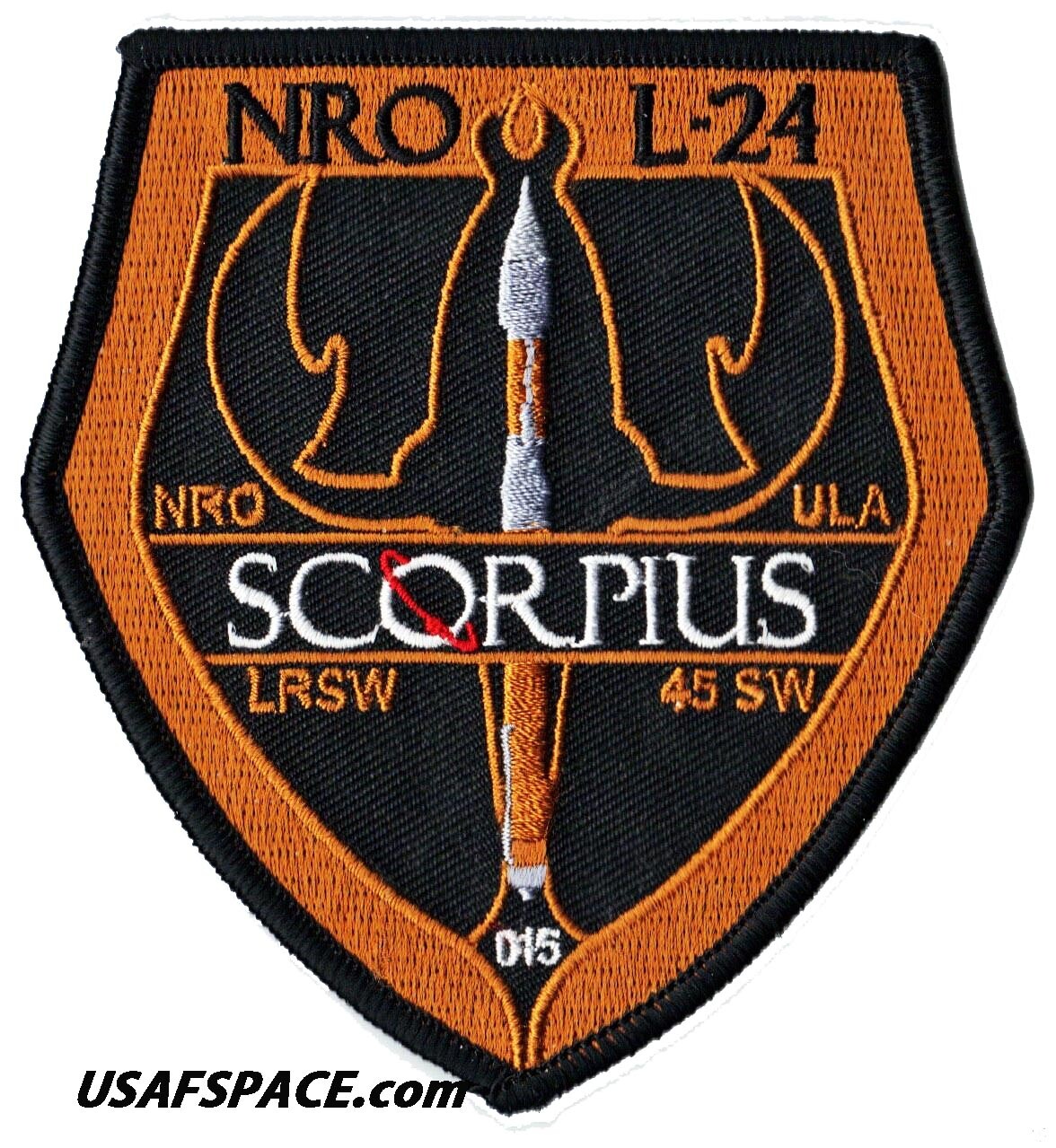 NROL 24-SCORPIUS-ATLAS V 401-ULA USAF DOD NRO-Classified SATELLITE Launch PATCH