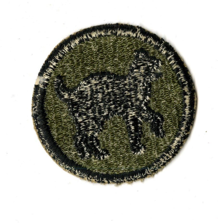 81st Infantry Division White Back Patch WWII Original Philippines
