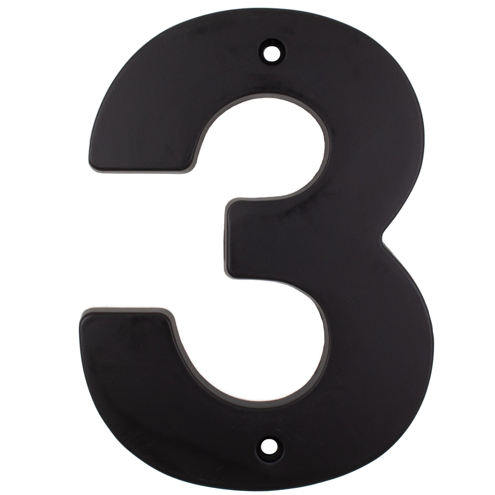 Contemporary House Numbeer, #3, 5 Inches, Matte Black by Stone Harbor Hardware