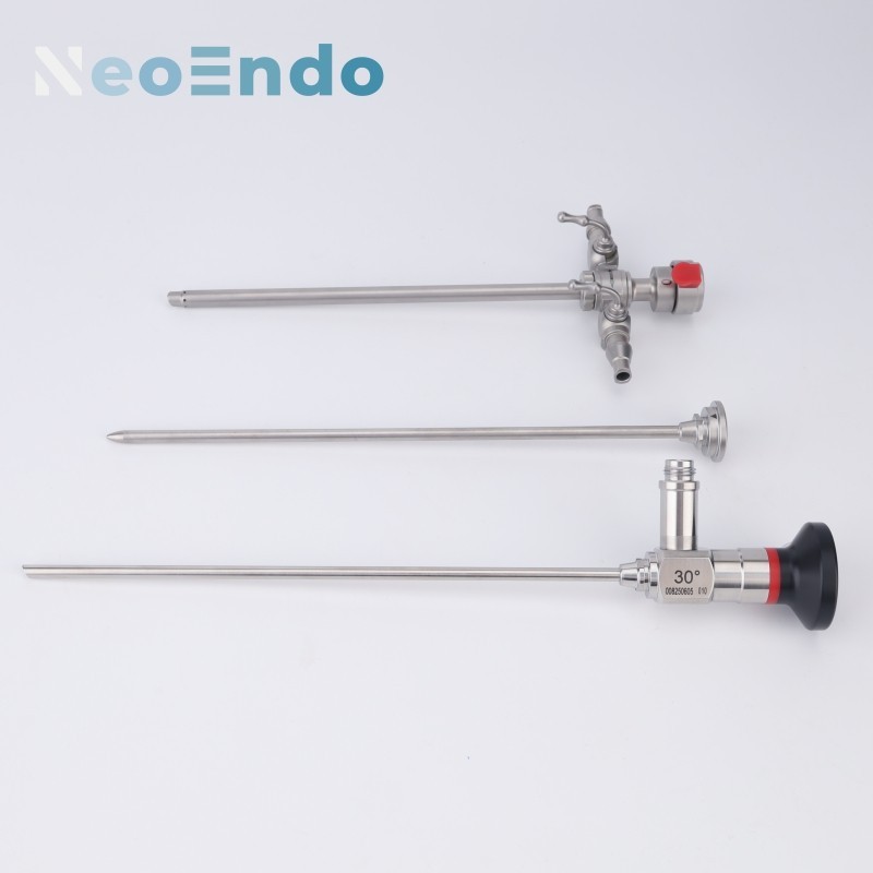 Medical Rigid Arthroscope 30 Degree 4mm x 175mm And Working Sheath Set