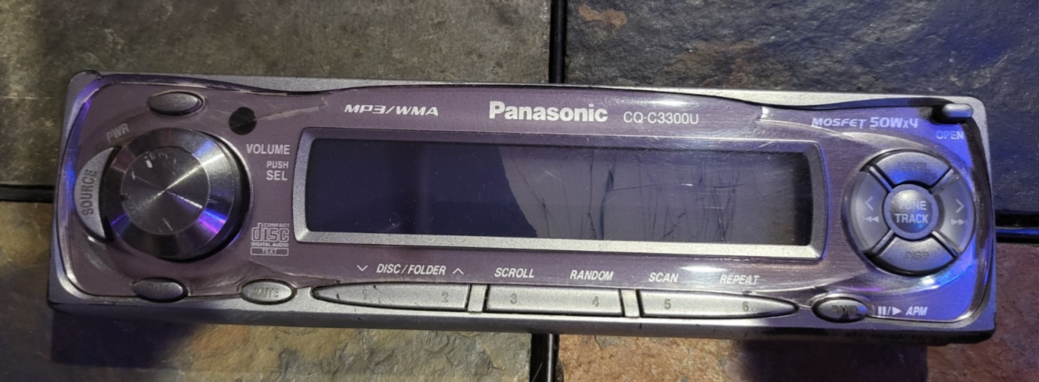 Panasonic CQ-C3300U Car Stereo CD Receiver - Replacement Faceplate only (Parts)!
