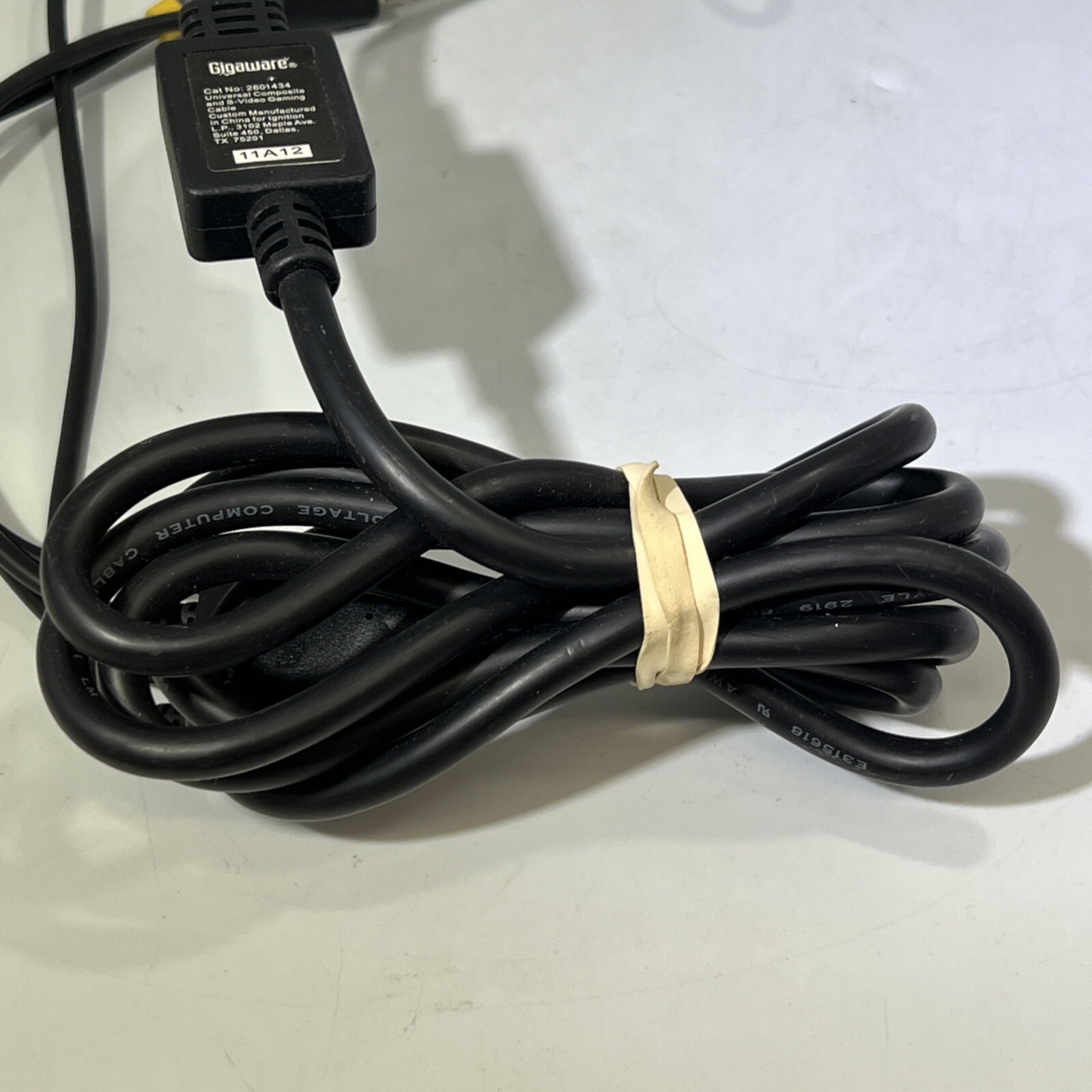 Gigaware Universal Composite & S-Video Gaming Cable (360,Wii,PS2/3)