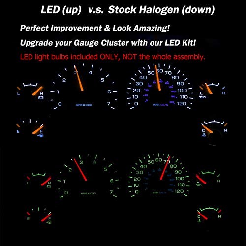 LED Light Bulbs for Instrument Gauge Cluster Speedometer Compatible with White