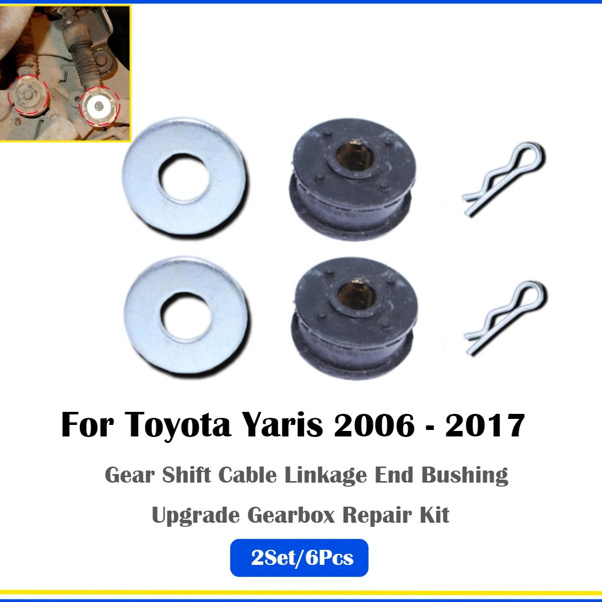 For Toyota Yaris Gear Shift Cable Linkage End Bushing Upgrade Gearbox Repair Kit